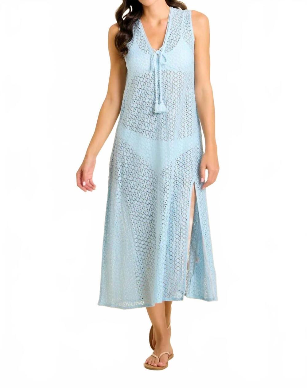 NEW SITANO women's sorrento dress in light blue